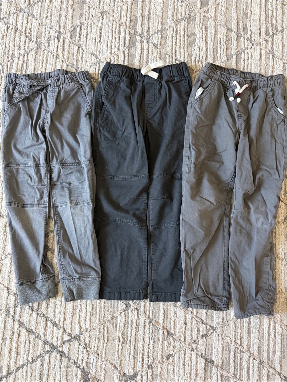 Three Cat & Jack Boys Jogger Pants Bundle